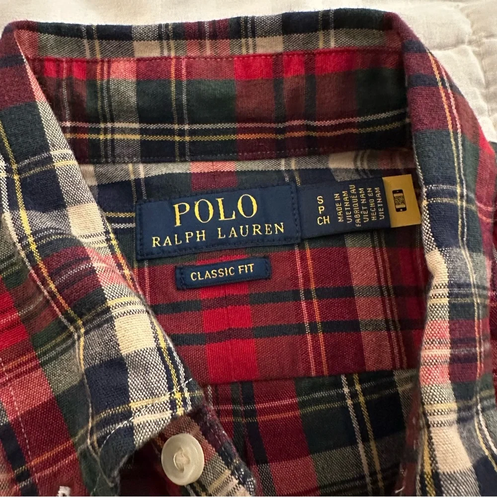 Polo Ralph Lauren Classic Fit Plaid Oxford Shirt | Men’s Small | New with Tags